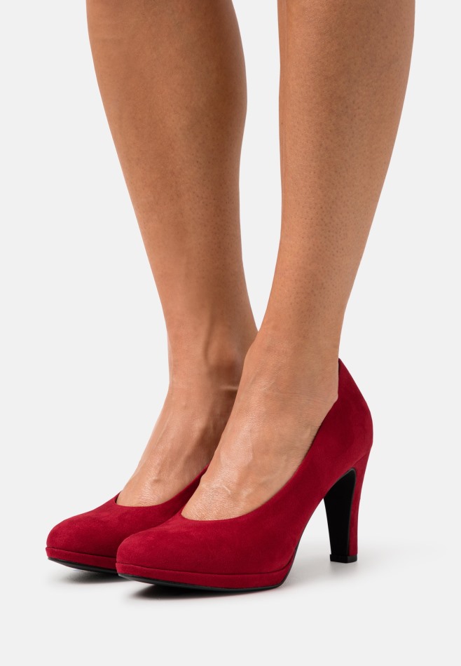 Lidia - Talons Plateforme Gabor Rouge | Exclusif
